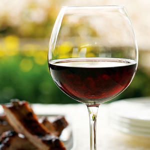 Glass Syrah Red Wine