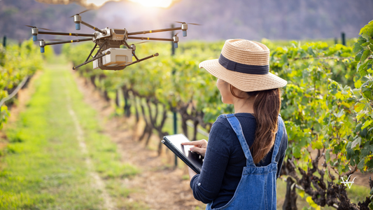 Smart vineyard system with winegrower control drone