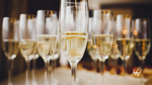 glasses of sparkling wine