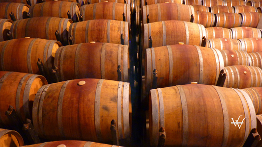 Barrels of wine