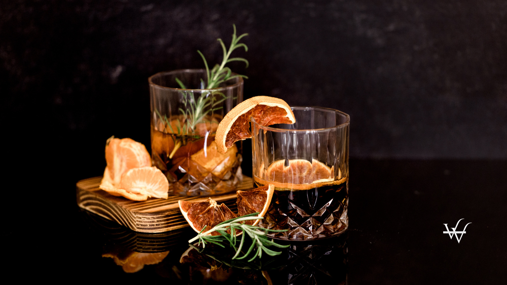 Glasses of Drinks with Citrus Fruits