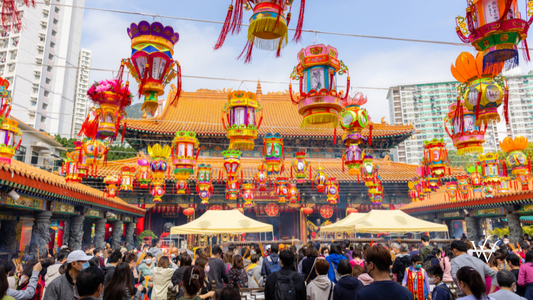 Hong Kong 15 January 2023: Hong Kong Wong Tai Sin temple