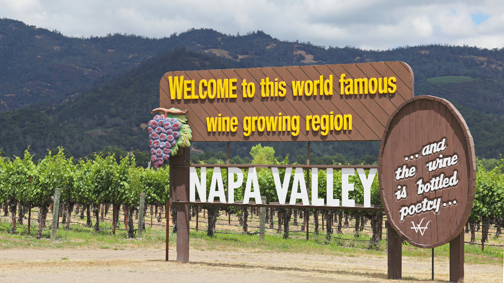 Napa Valley Welcome Sign