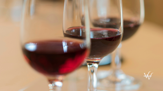 Red Wine in Clear Wine Glass