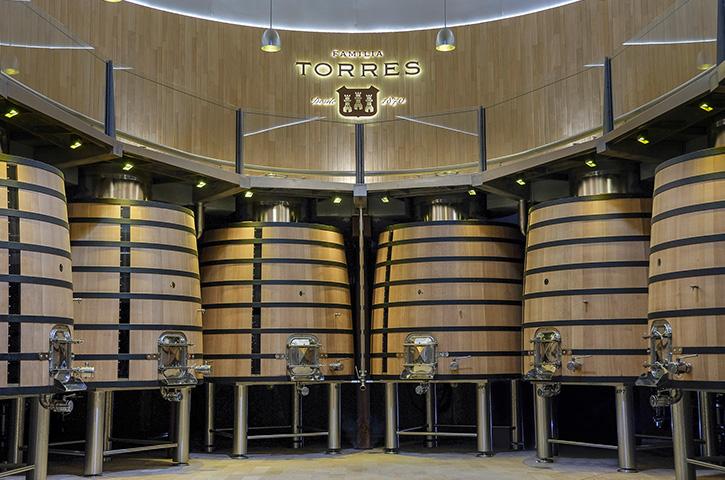 Spain Familia Torres Winery Oak Barrel