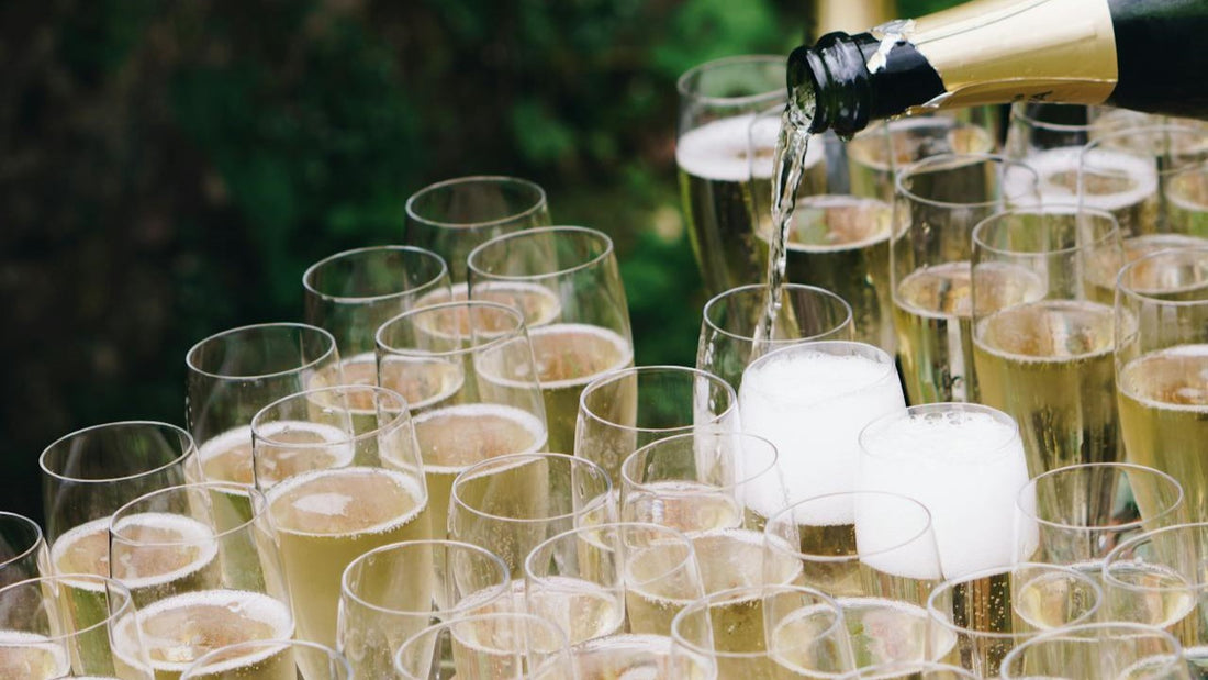 Sparkling Wine Bottle Glasses