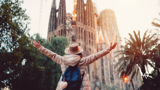 Tourist enjoying Barcelona