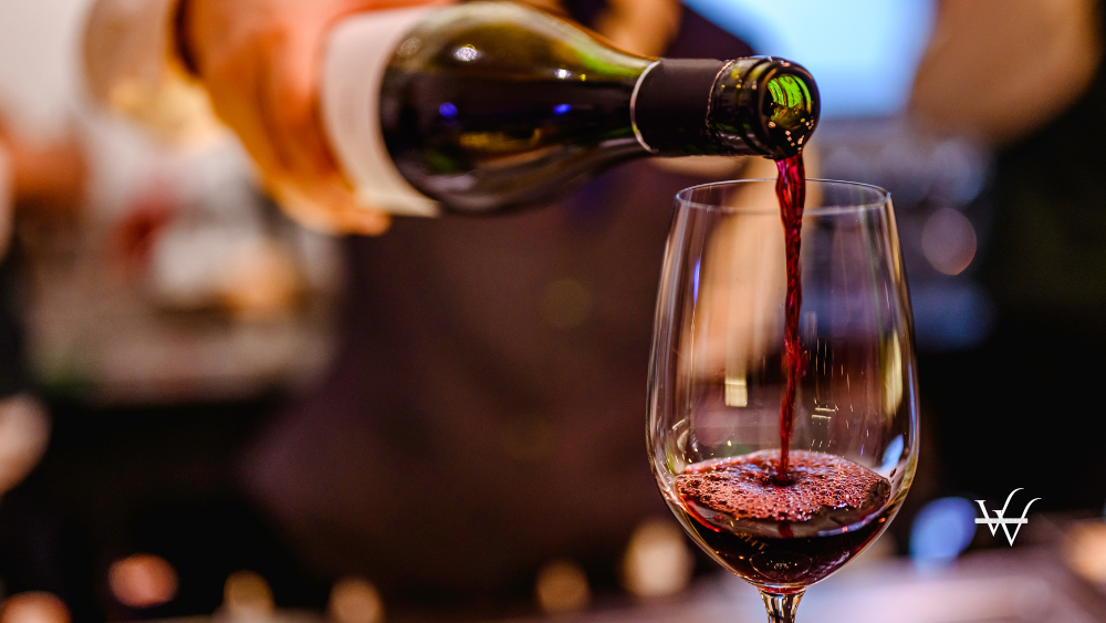 Wine Pouring in a Glass