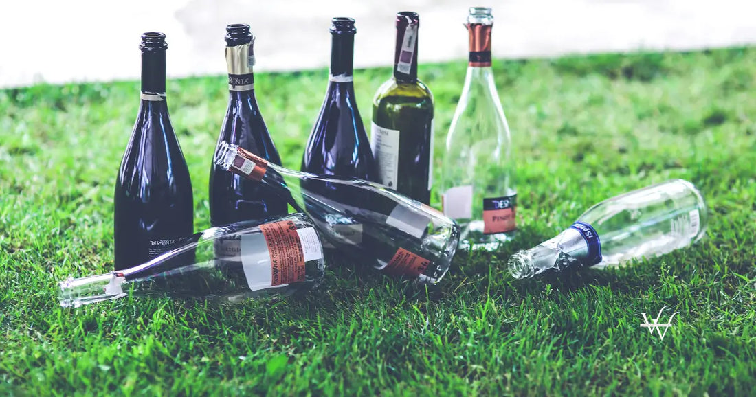empty wine bottle