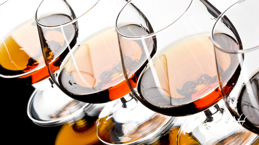 glasses of cognac